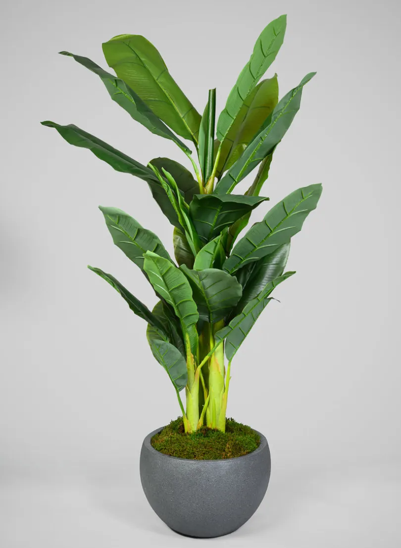 All Weather Light Weight Speckle Black Polyresin Planters