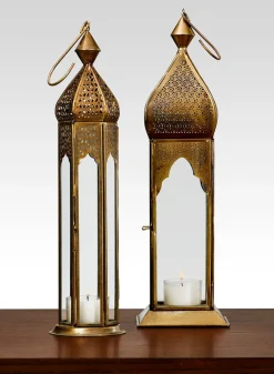 Antique Bronze Mahal & Taj Square Lantern