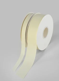 Antique White Grosgrain Ribbon 50 Yard Spool