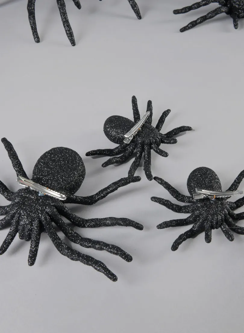 Assorted Black Spider, Set of 5