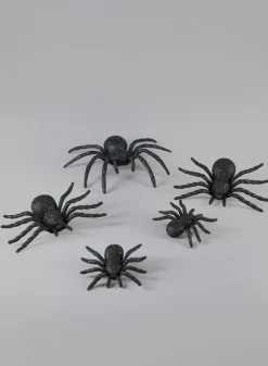 Assorted Black Spider, Set of 5