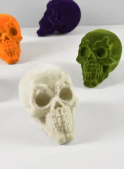 Bag of Flocked Mini Skulls