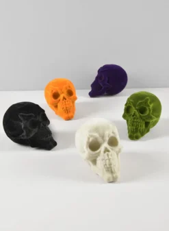 Bag of Flocked Mini Skulls
