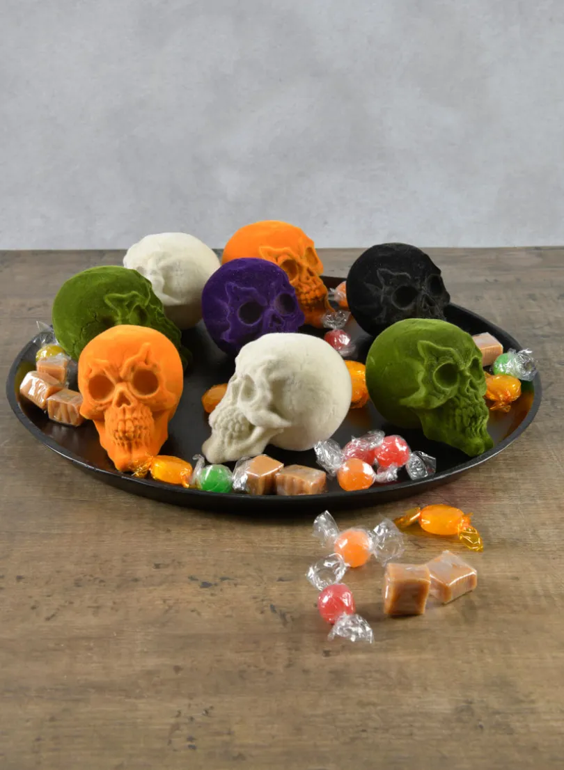 Bag of Flocked Mini Skulls