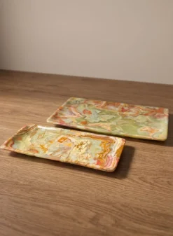 Balochistan Green Onyx Decorative Tray