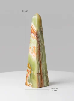 Balochistan Green Onyx Obelisk