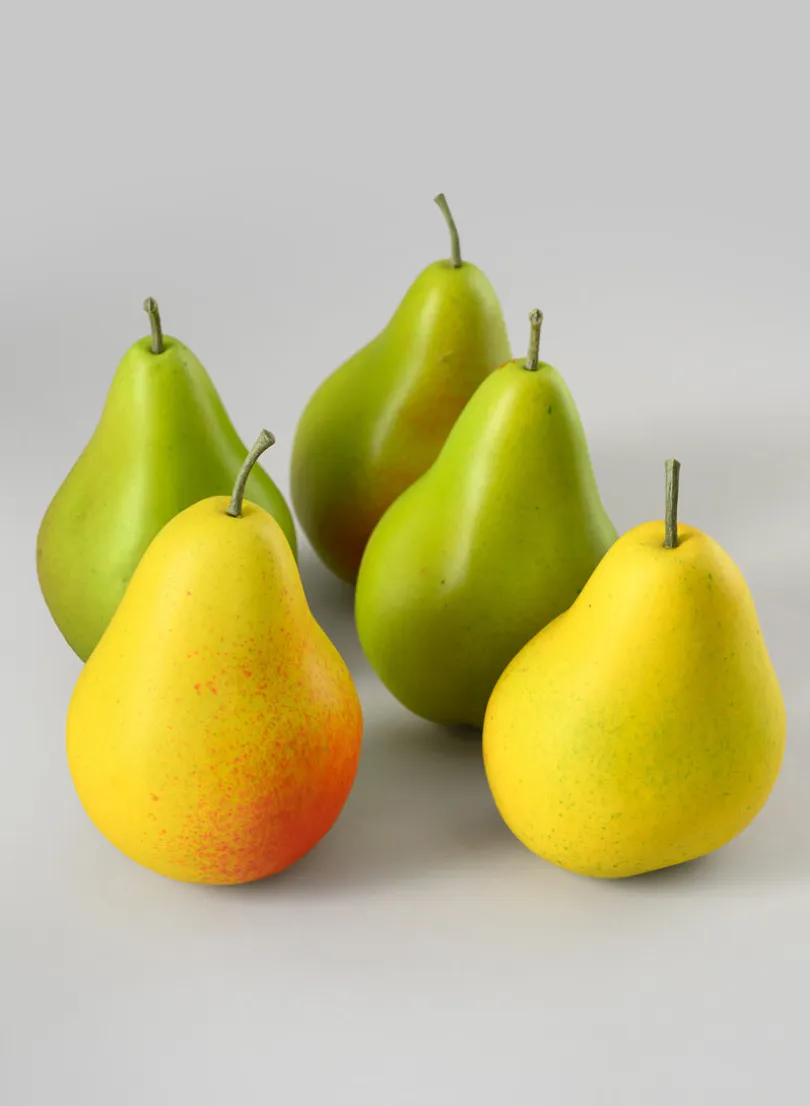 Barlett Multi Color Ripe Pears, Set of 6