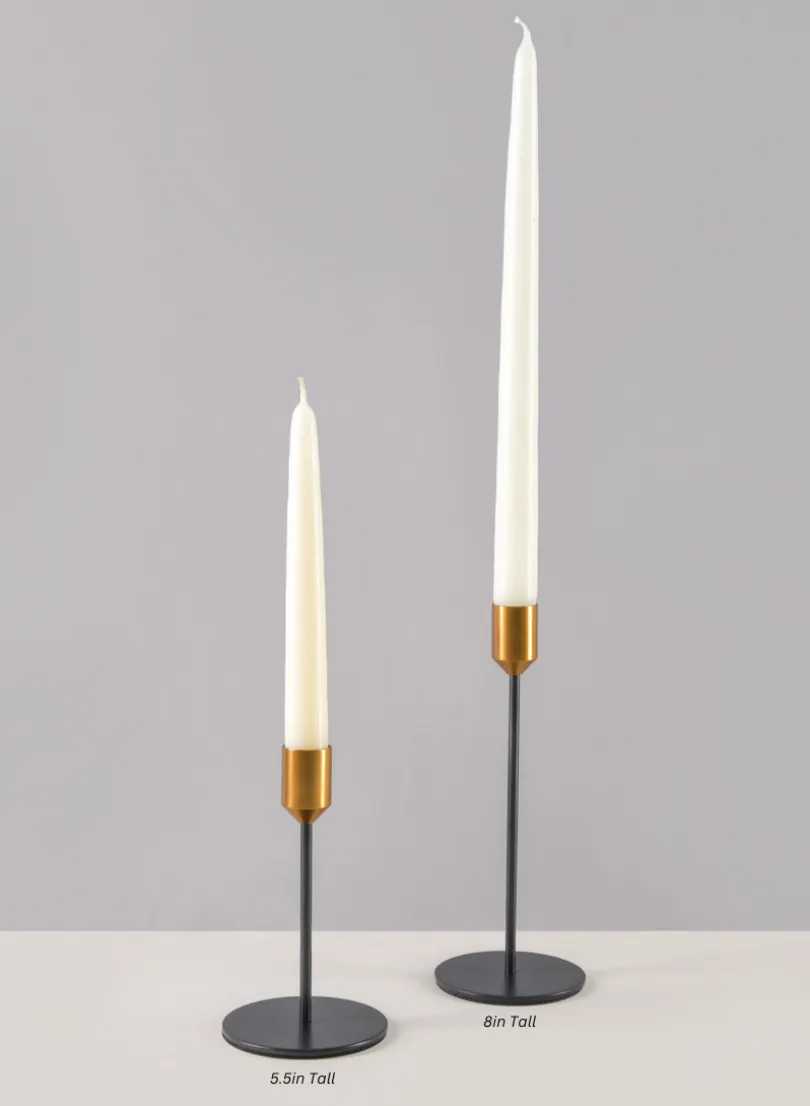 Barney Black Gold Taper Metal Holder
