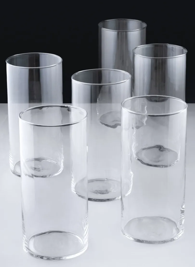 Best Value Glass Cylinder Vase, Set of 6