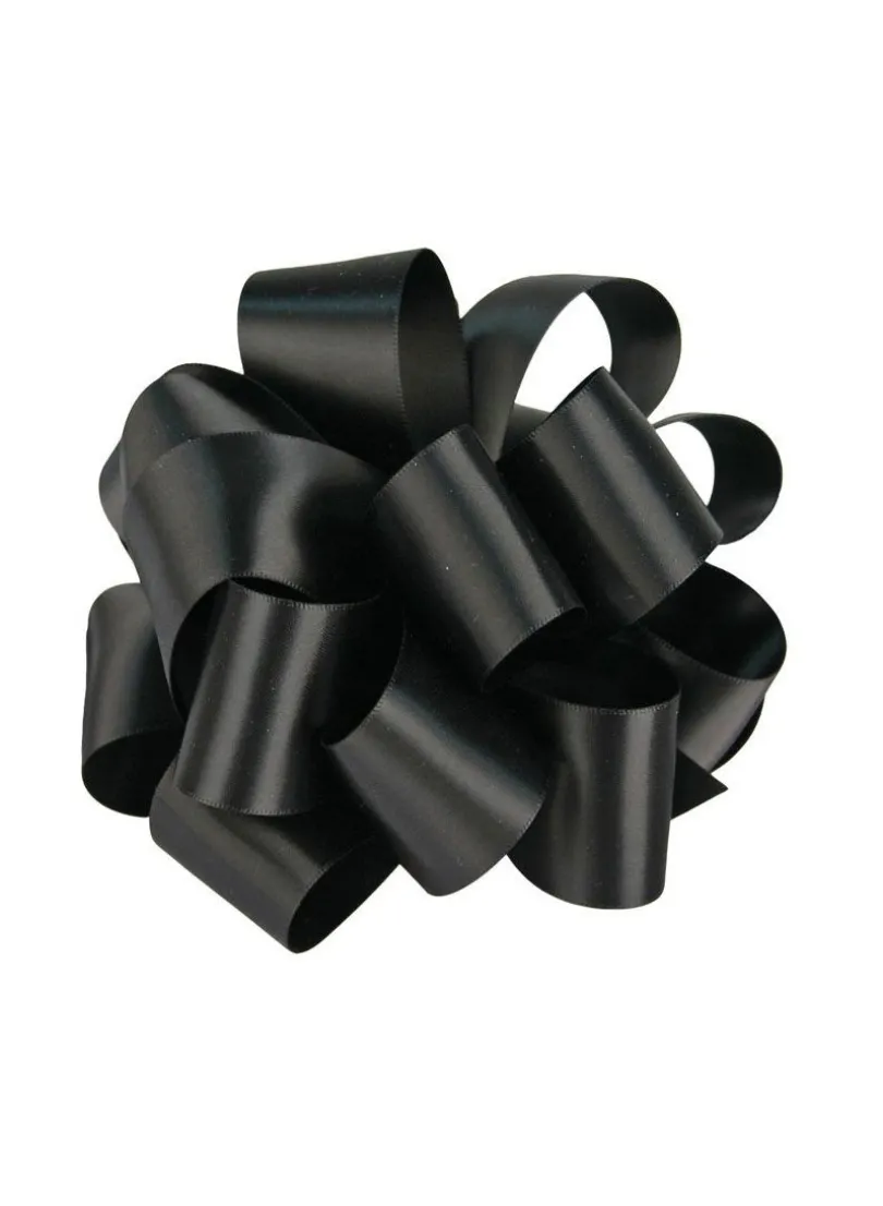 Black Double Face Satin Ribbon