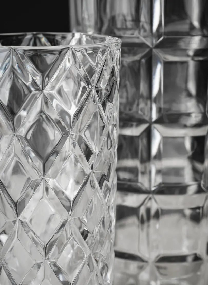 Boheme Crystal Look Glass Vase