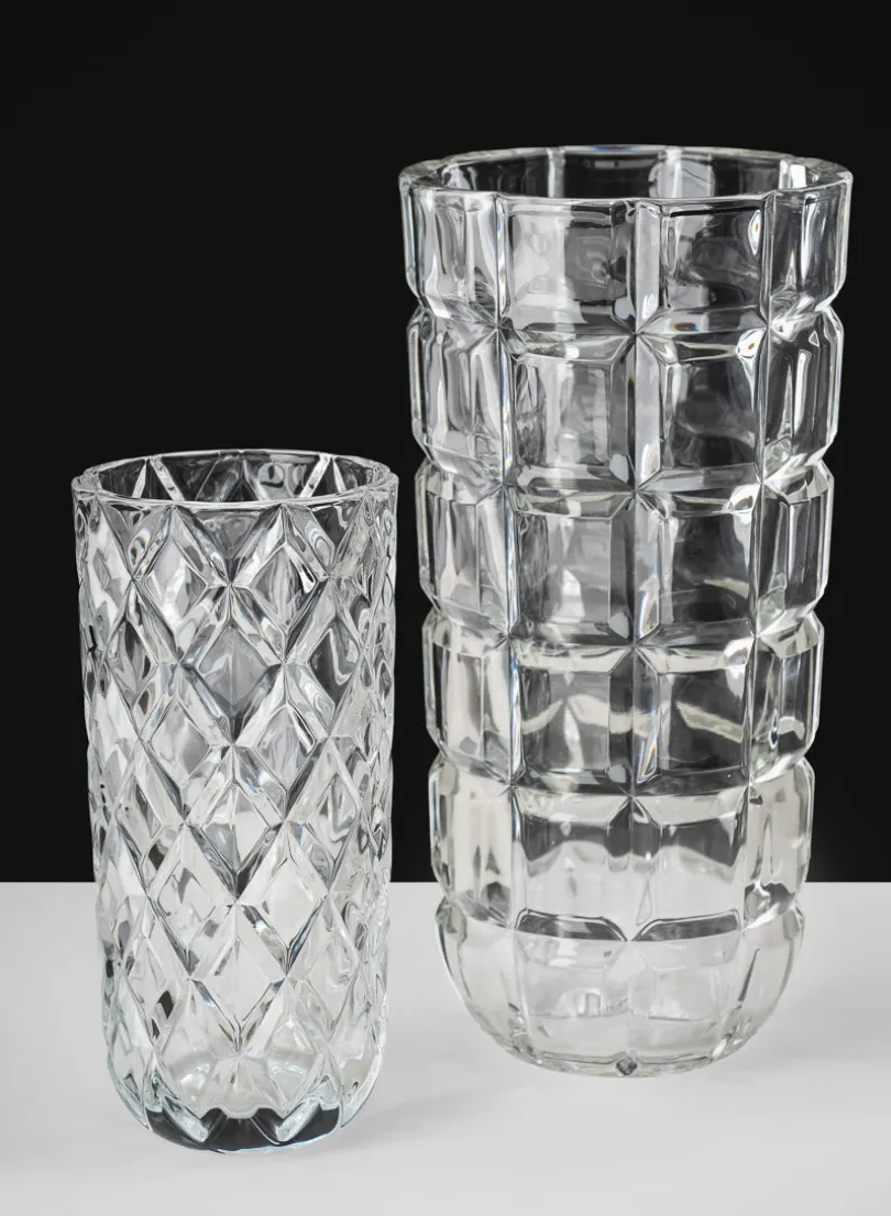 Boheme Crystal Look Glass Vase