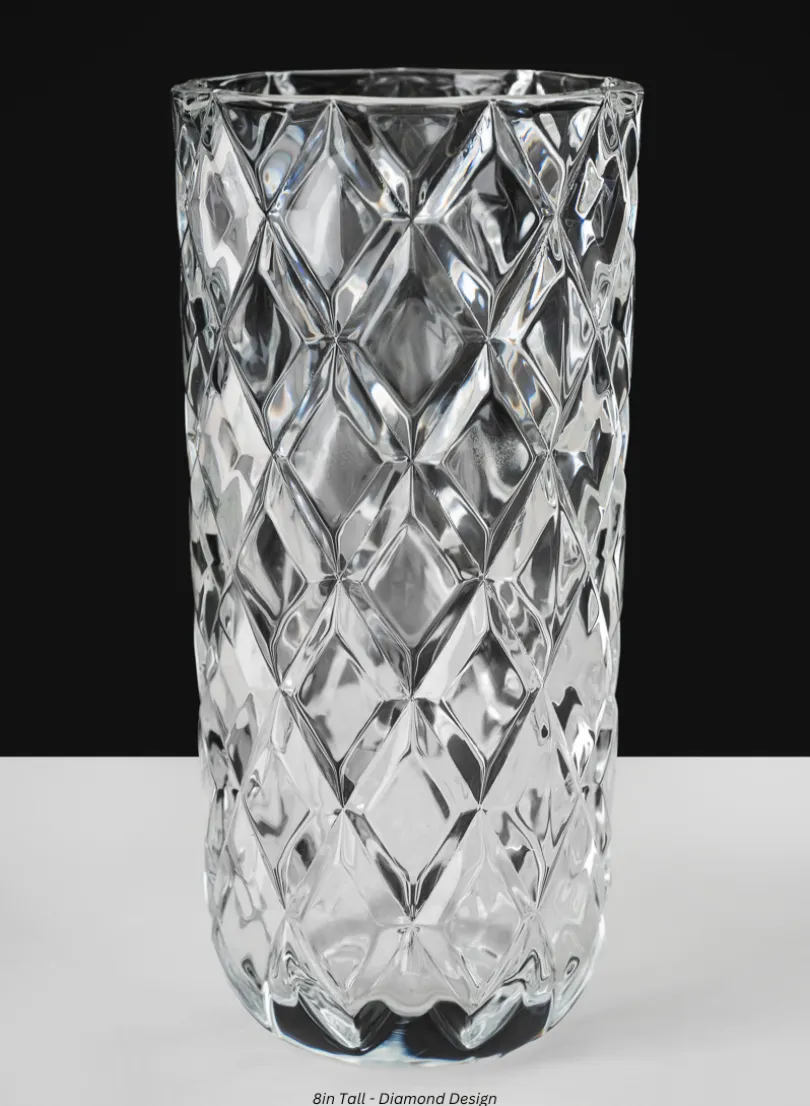 Boheme Crystal Look Glass Vase