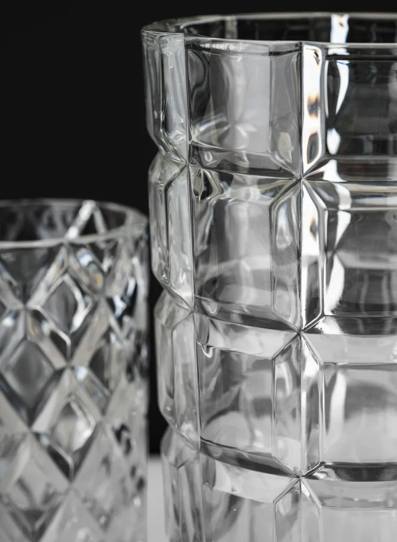 Boheme Crystal Look Glass Vase