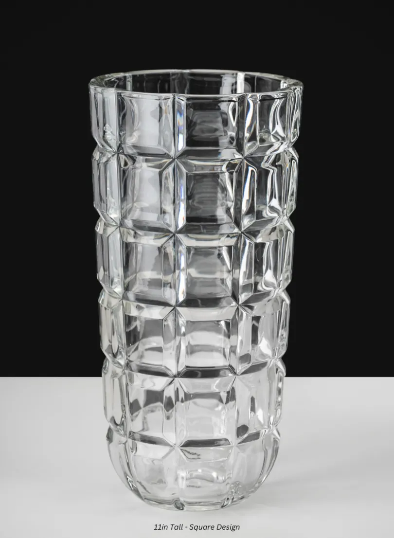 Boheme Crystal Look Glass Vase