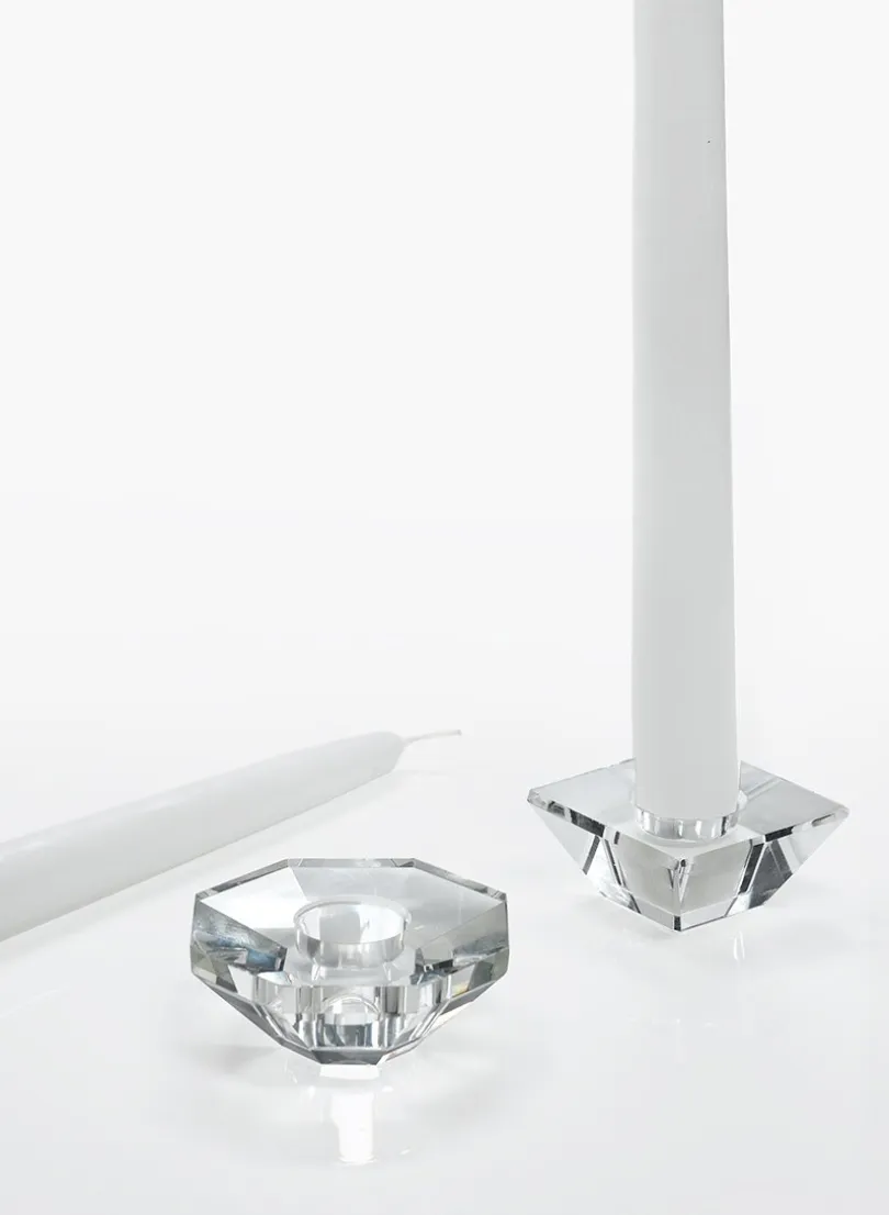 Crystal Taper Glass Holders