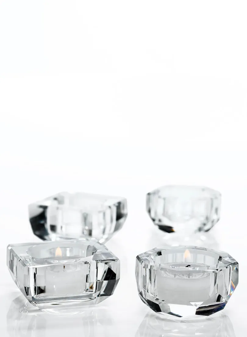Crystal Tea Light Glass Holders