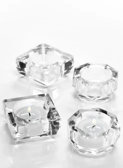Crystal Tea Light Glass Holders