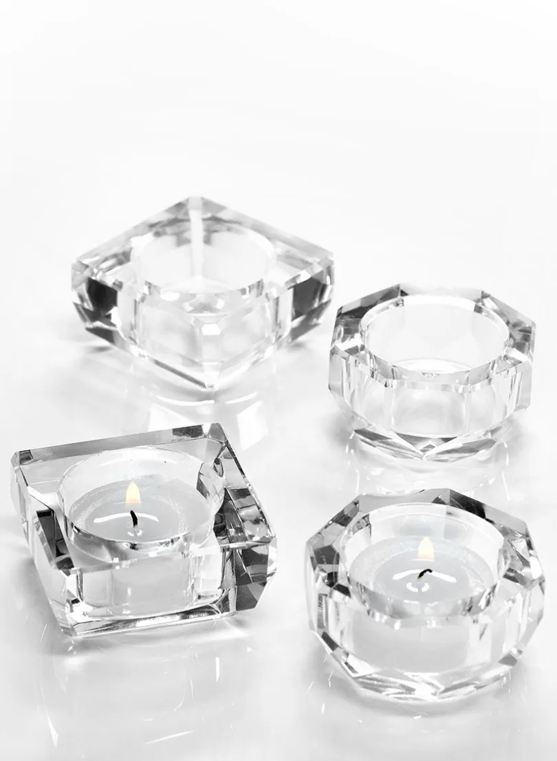 Crystal Tea Light Glass Holders