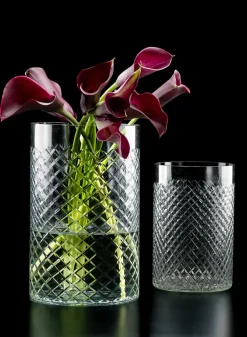 Cut Glass Squares Cylinders