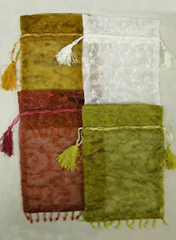 Embroidered Organza Bags