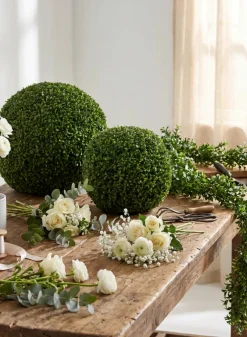 Faux Boxwood Balls