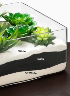 Fine Off White, Black, & White Superfine Sand