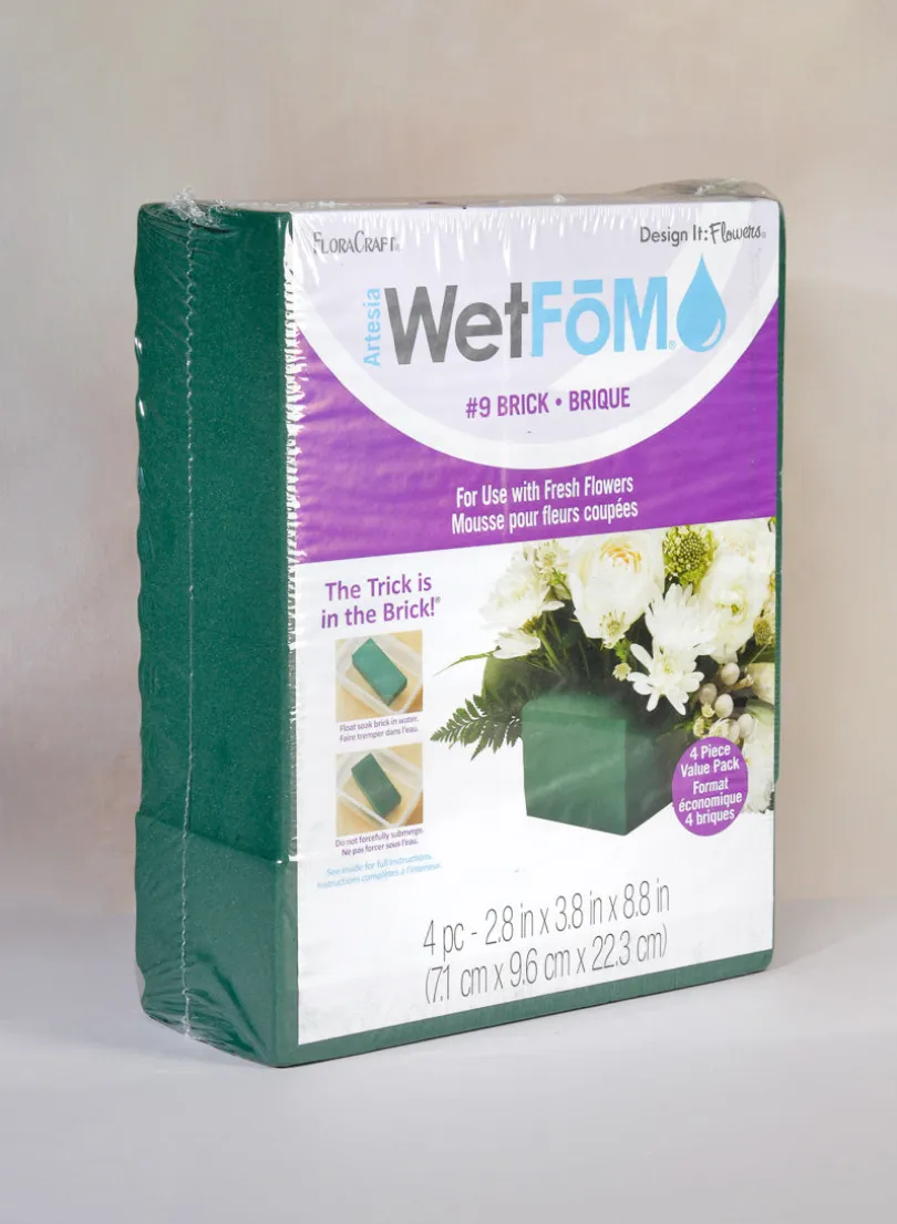 FloraCraft 4ct Green Floral Artesia WetFoM Brick