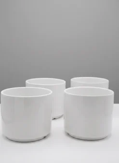 Florist Choice Gloss White Ceramic Cylinders