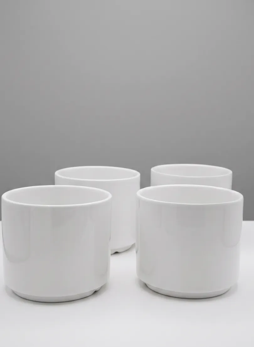 Florist Choice Gloss White Ceramic Cylinders