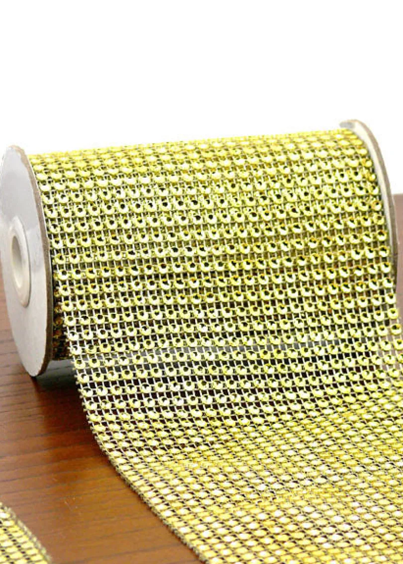 8ft Gold Diamond Bead Ribbons