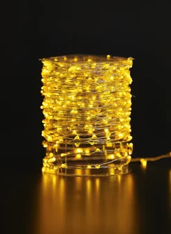 14ft Long Amber Naked Wire L.E.D. Lights String