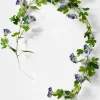 6ft Long Blue Morning Glory Garland, Case of 4