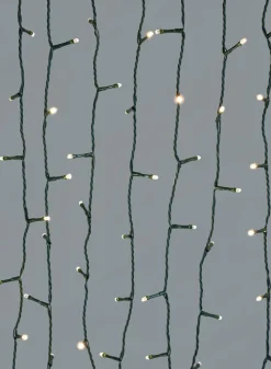 147ft Long Cord 600 Warm White LED Lights set, Green Cord
