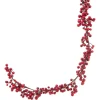 5ft Long Deep Red Berry Garland, Case of 6