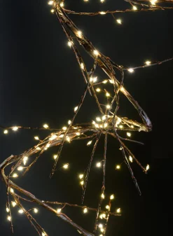 6ft Long Flexible Forest Branch Light, Warm White, Brown Branch