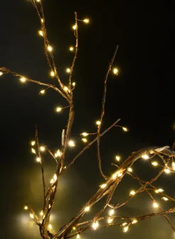 6ft Long Flexible Forest Branch Light, Warm White, Brown Branch