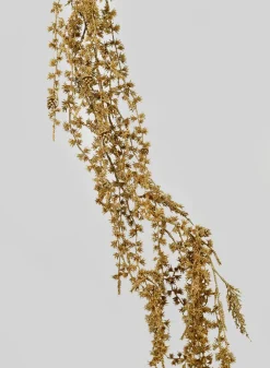 5ft Long Gold Northern Pine Garland
