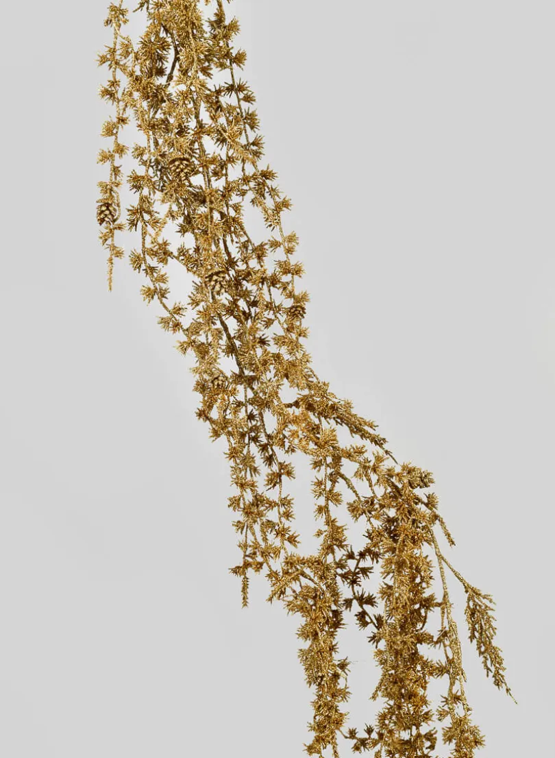 5ft Long Gold Northern Pine Garland