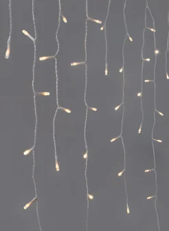 18ft Long 100 LED Icicle Lights Set