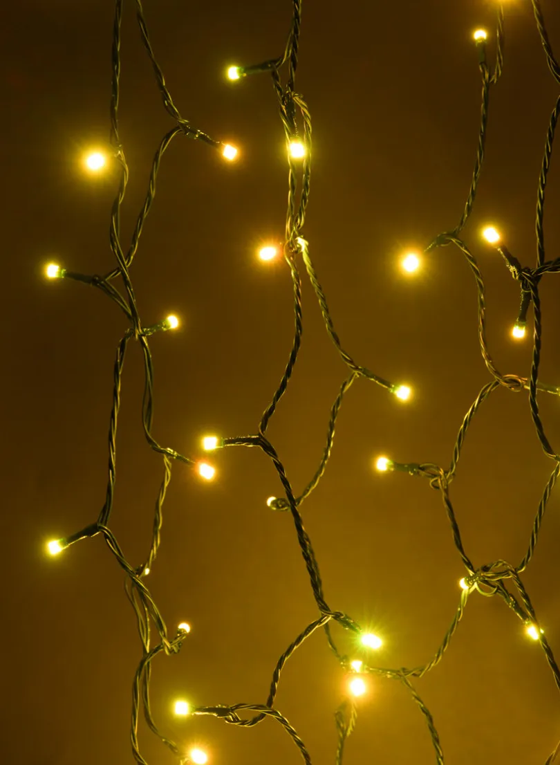 65ft Long 200 LED Remote Controlled All Color Light, Green Cord