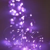 13ft Long 80-Light Purple Naked Wire L.E.D. Light String, Battery Operated