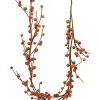 5ft Long Orange Berry Garland, Case of 6