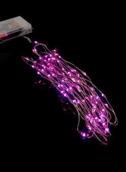 14ft Long 80 Pink Naked Wire L.E.D. Light String