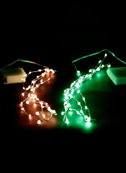 8ft Long 50 String Light With Remote, Set of 2