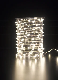 13.5ft Long Warm White Naked Wire L.E.D. Lights String