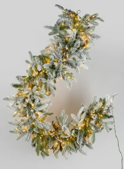 6ft Long Warm White Pre-Lit Garland (300 Lights)