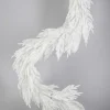 6ft Long White Real Touch Cypress Pine Garland