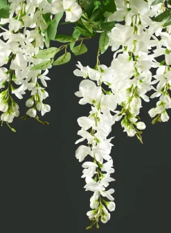 5ft Long White Wisteria Garland