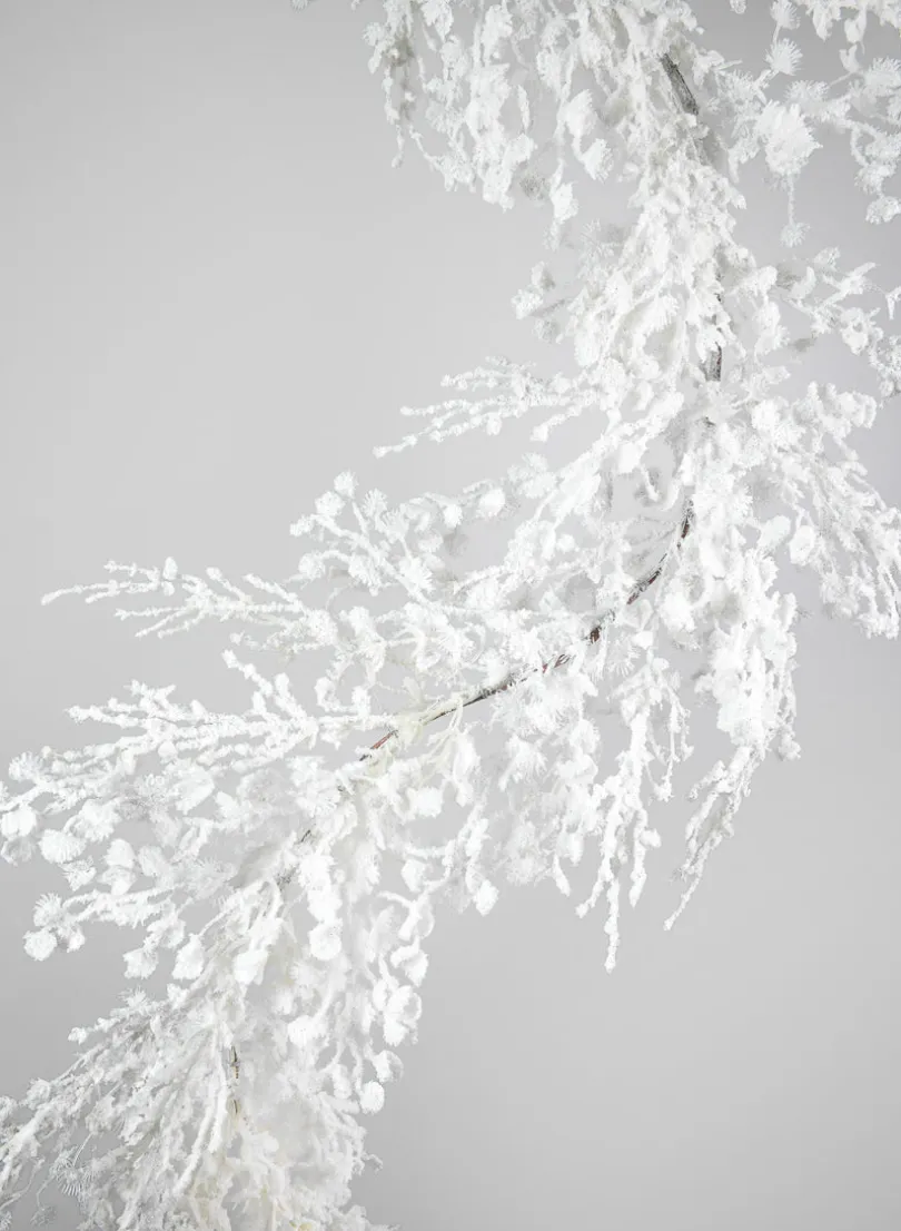 5ft Long Winter Snow Look Alpine Mix Garland, Case of 4